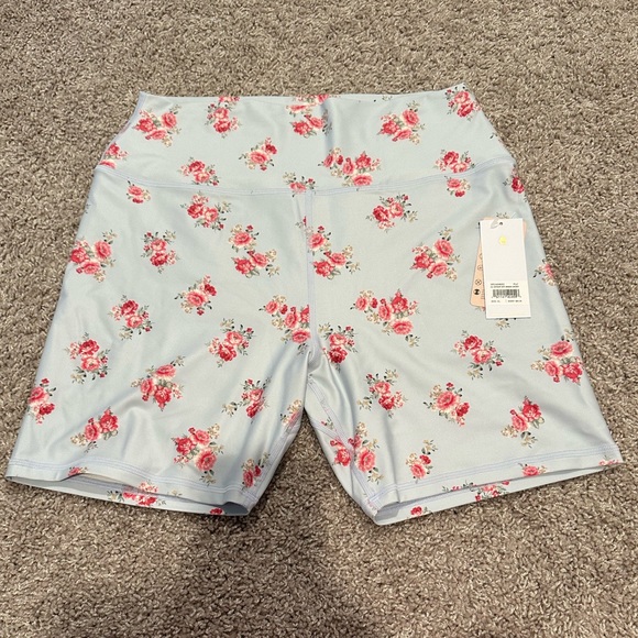 NWT Floral High Waist Biker Shorts - Picture 6 of 9